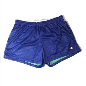 Champion Blue Athletic Mesh Shorts